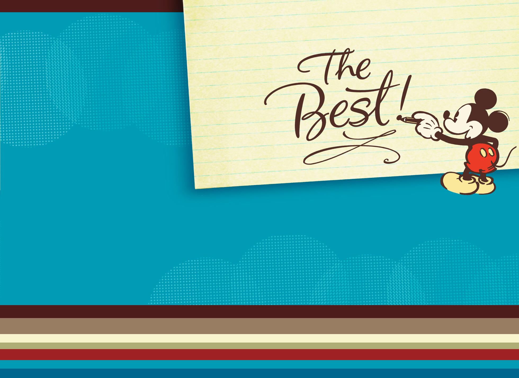 Mickey Mouse You Deserve the Best Father's Day Card