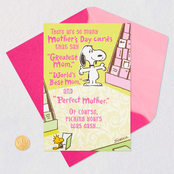 Peanuts® Snoopy Shopping Funny Mother's Day Card With Mini Cards, , large image number 5