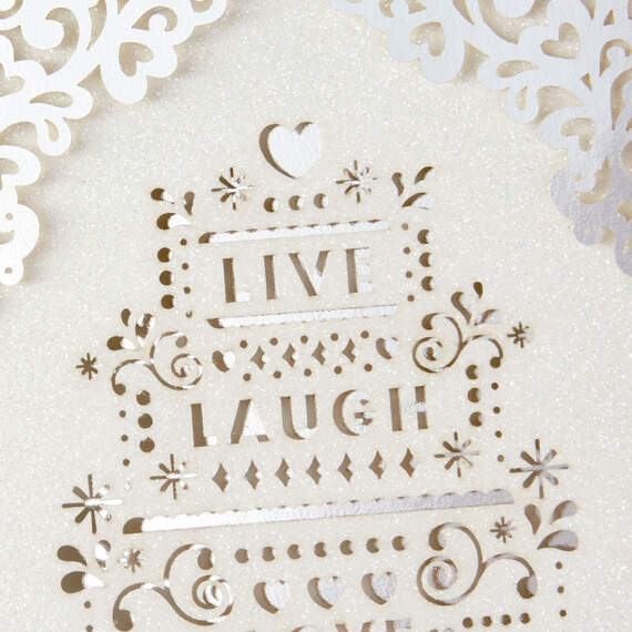 Live Laugh Love Wedding Card, , large image number 4