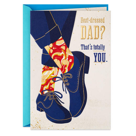Best Dressed and Most Loved Dad Father's Day Card
