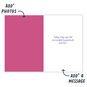 Thanks Mom Floral Personalized Mother's Day Card Open Card indicating personalization image number 3