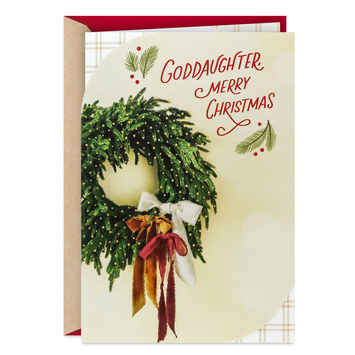 Merry Moments Christmas Card for Goddaughter