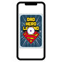 Superman Personalized Father's Day Card phone with card front image number 7