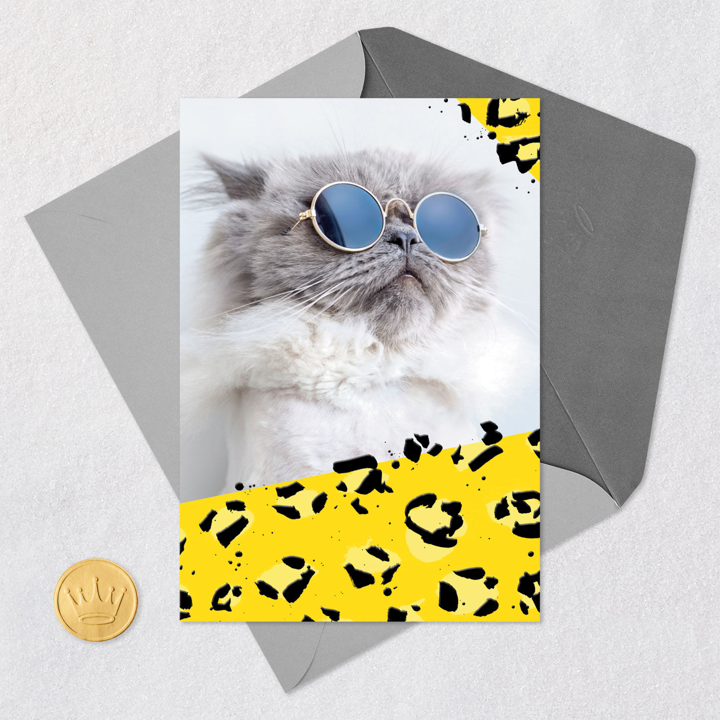 Cool Cat Wearing Sunglasses Blank Card for only USD 2.99 | Hallmark
