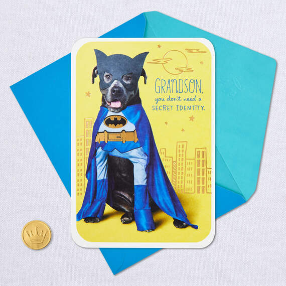 DC Comics™ Batman™ Dog Birthday Card for Grandson, , large image number 5
