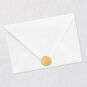 Gold Arches on Ivory Signature Engagement Card Envelope Back with Seal image number 8