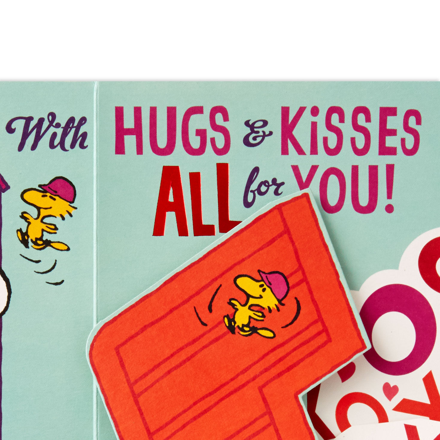 Snoopy and Woodstock Pop-Up Valentine's Day Card Sentiment image number 3