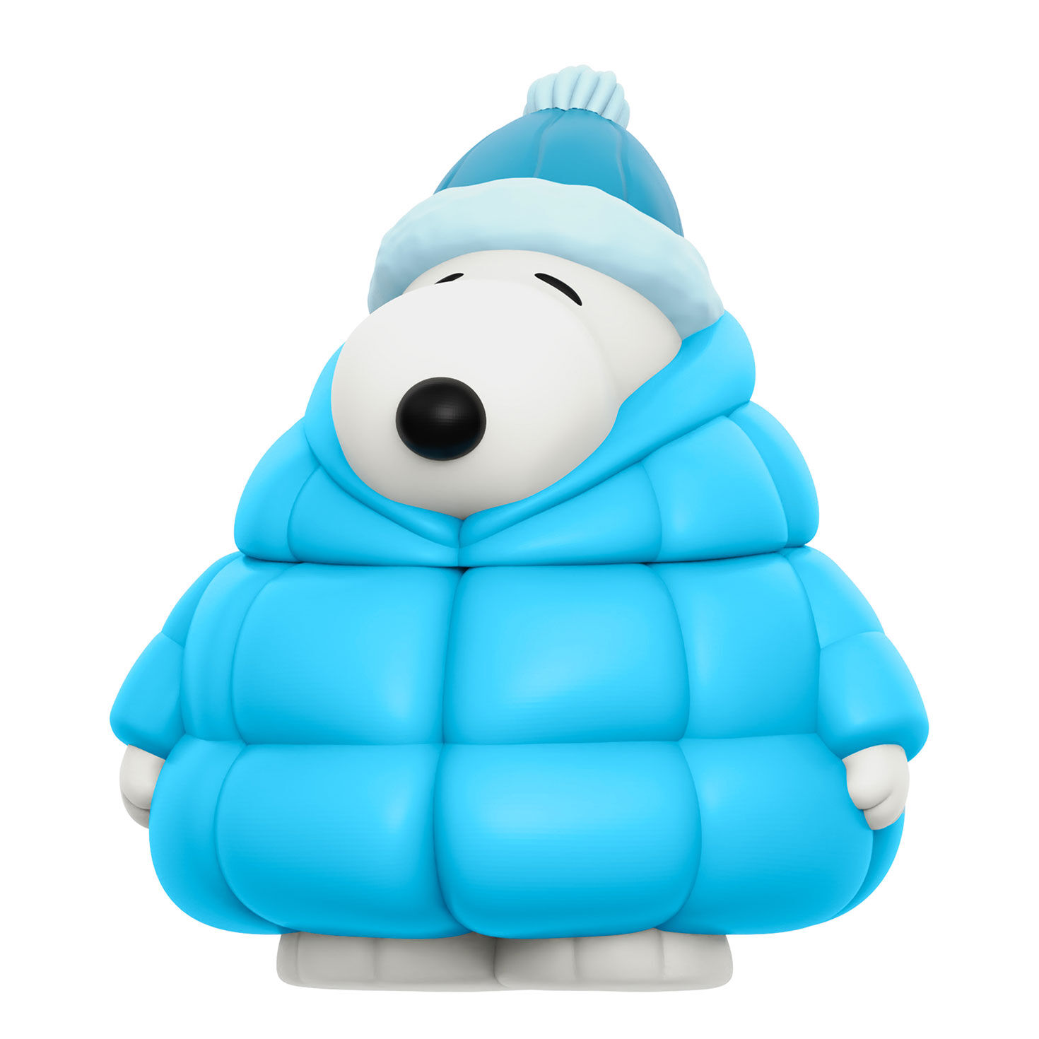Snoopy in Puffy Coat Vinyl Figurine side image number 2