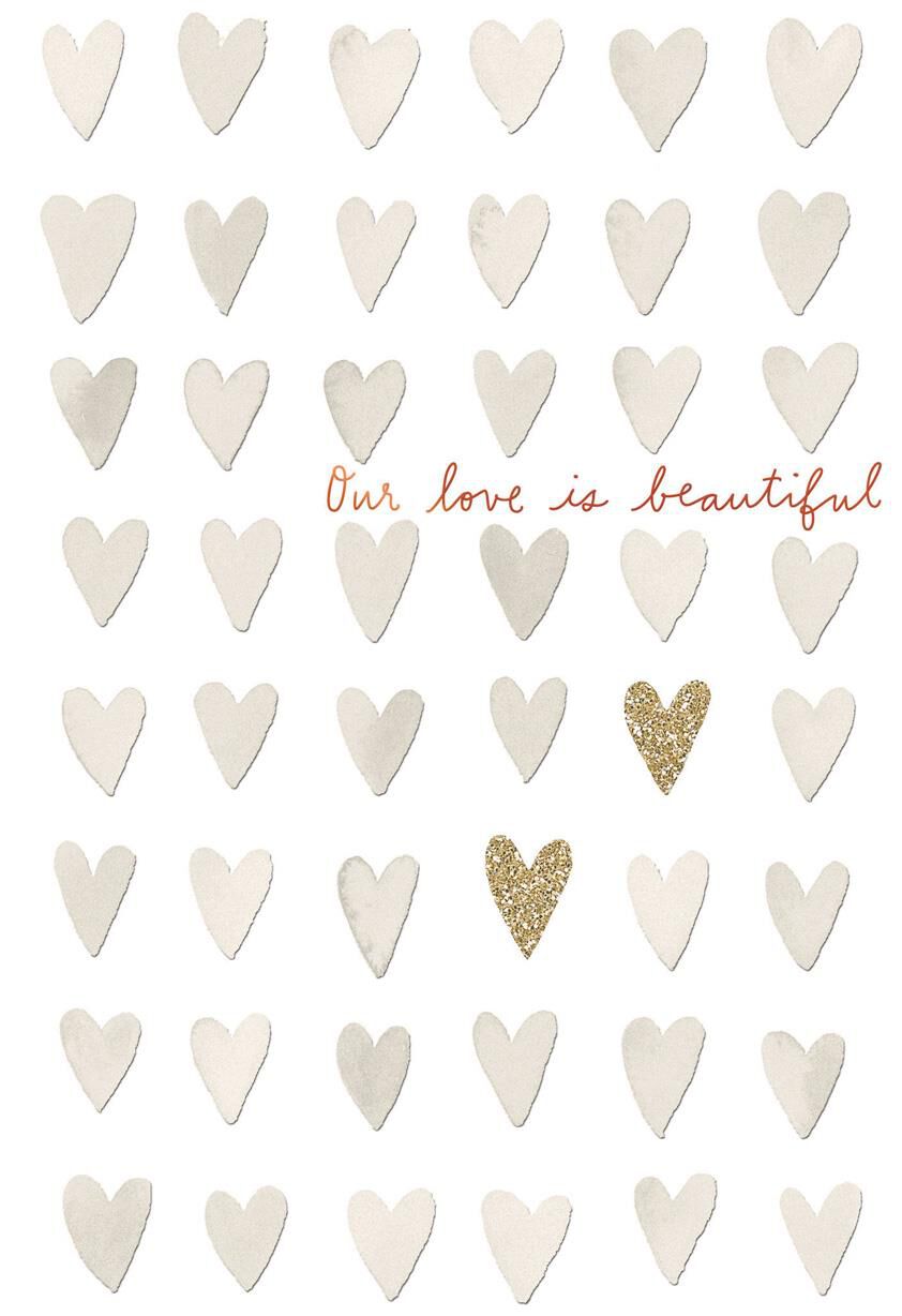 Our Love Is Beautiful Anniversary Card
