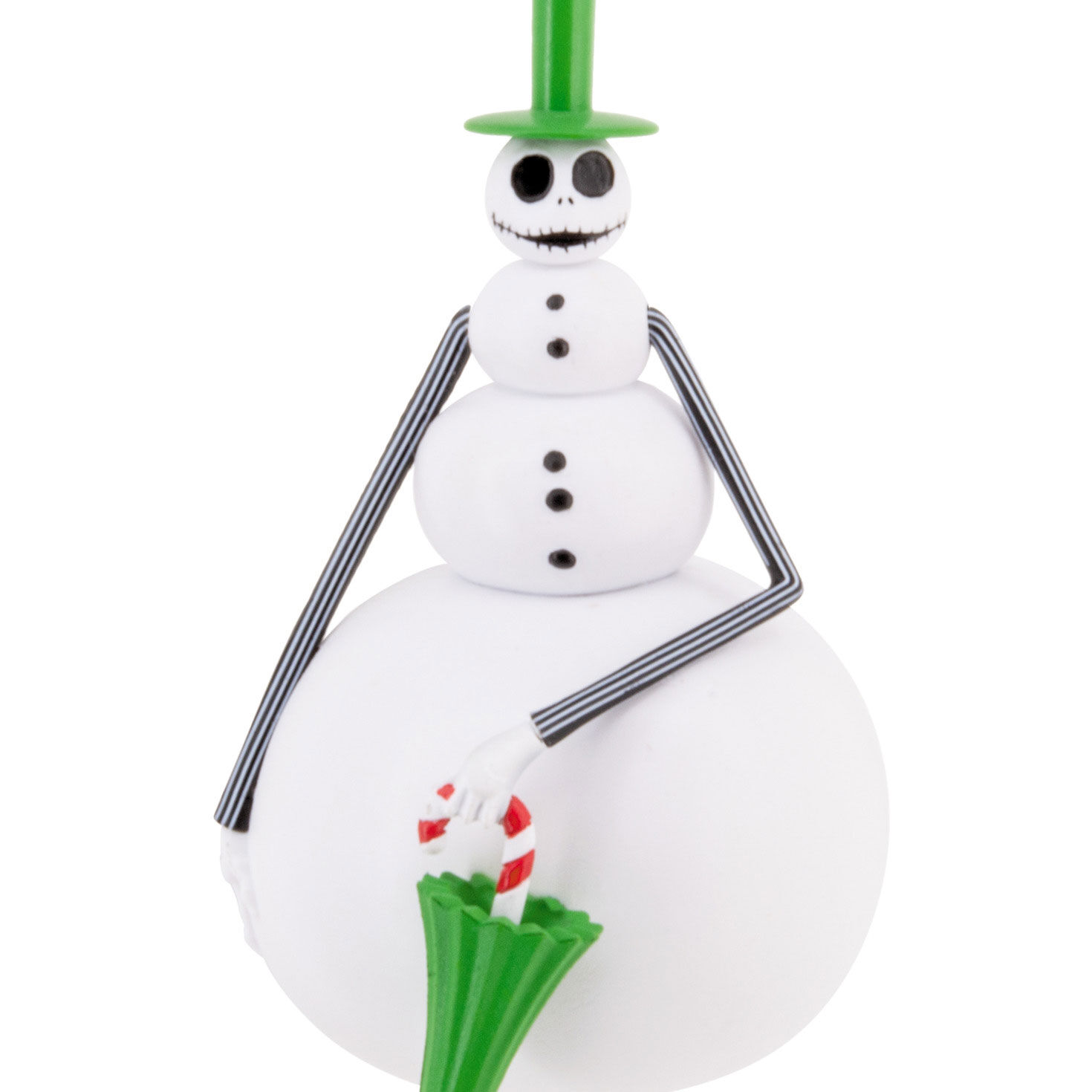 Nightmare Before Christmas Jack Snowman Ornament closeup view image number 5