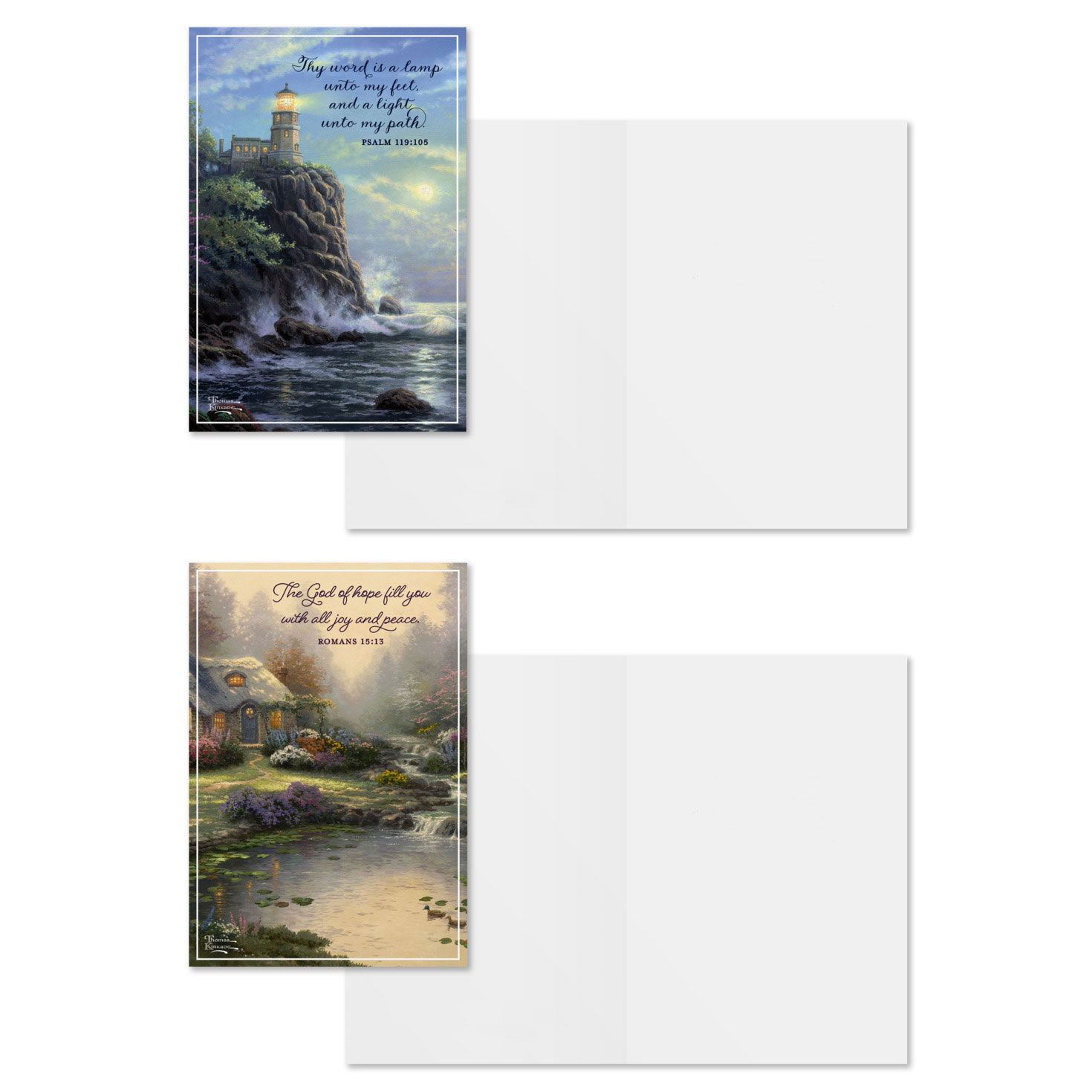 Thomas Kinkade DaySpring Blank Cards Assortment Card Front with Sentiment image number 4