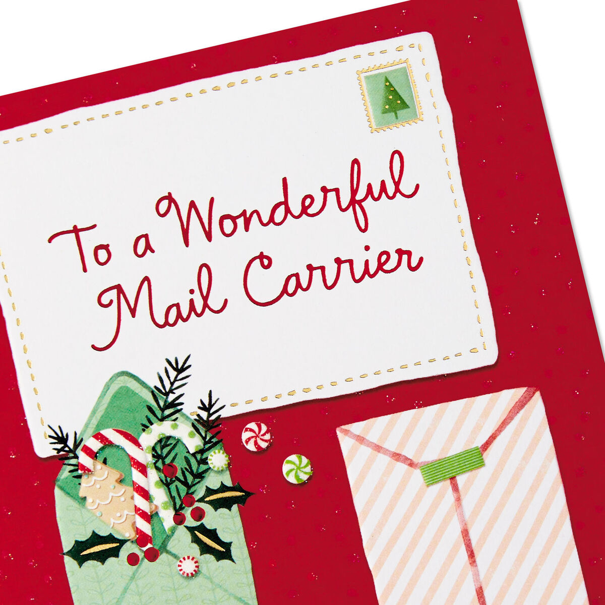 The Happiness You Deliver Holiday Card for Mail Carrier - Greeting