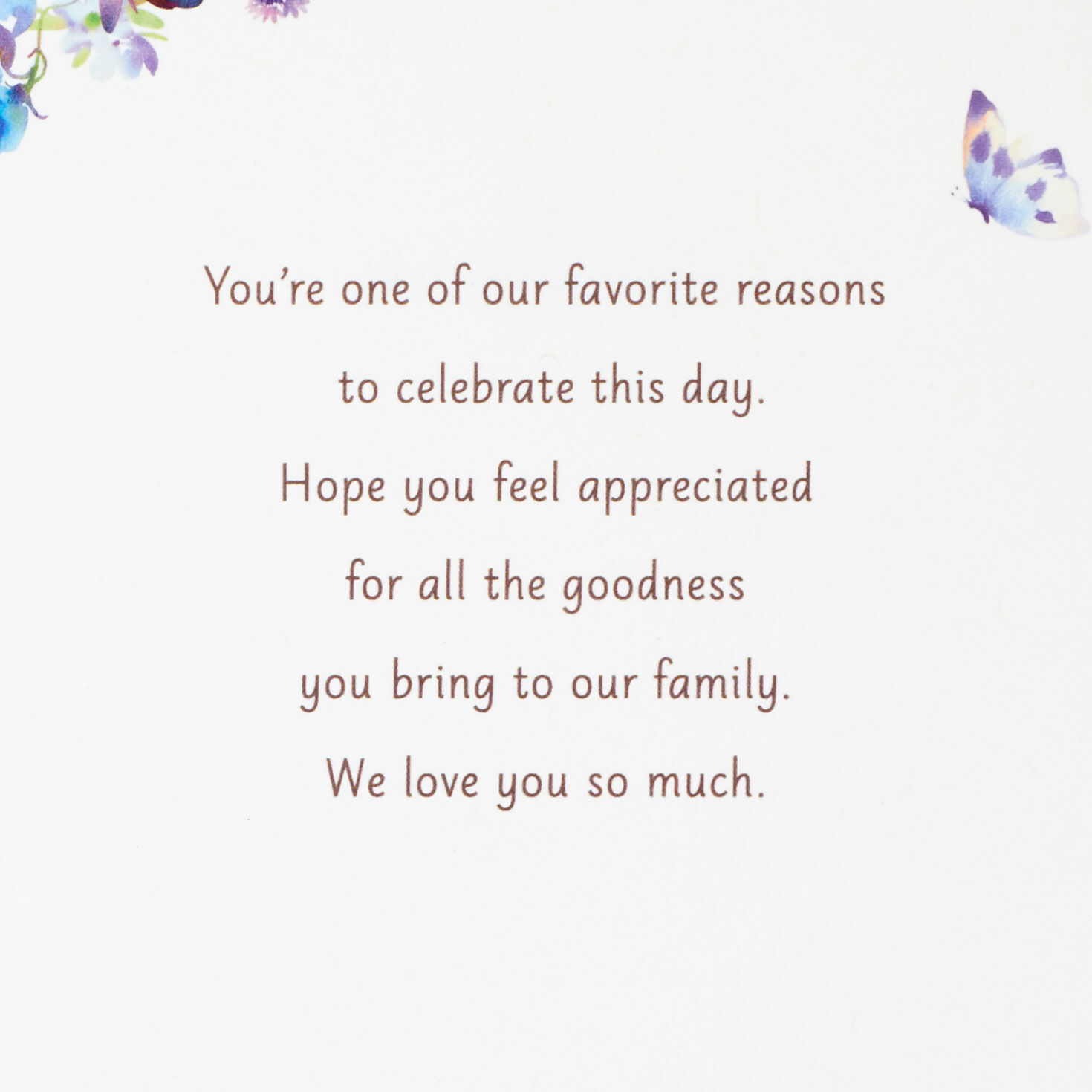 Violets & Butterflies Mother's Day Card for Grandma Sentiment image number 2