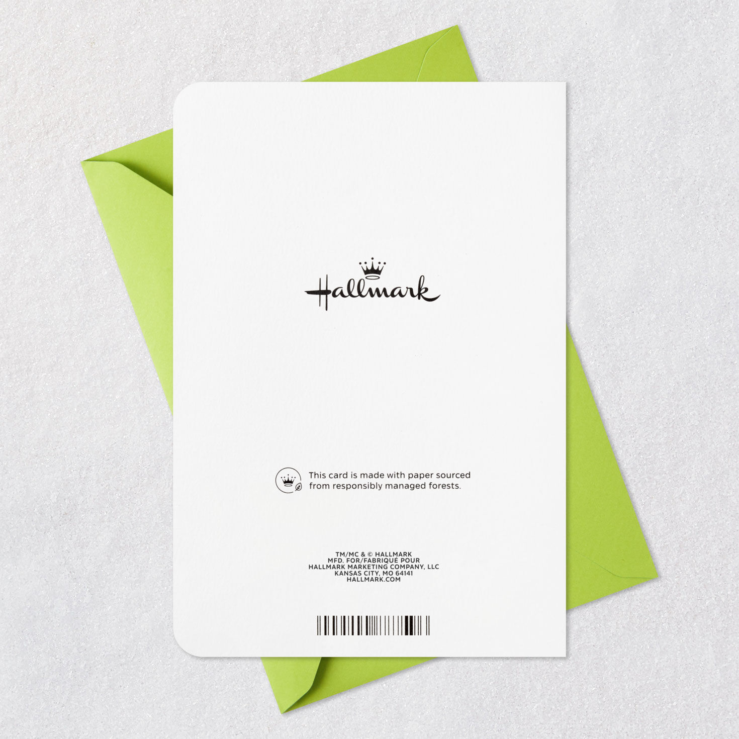 Green and Gold Father's Day Card for Dad from Us Card Back with Envelope image number 8