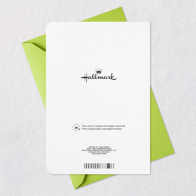 Green and Gold Father's Day Card for Dad from Us Card Back with Envelope image number 8