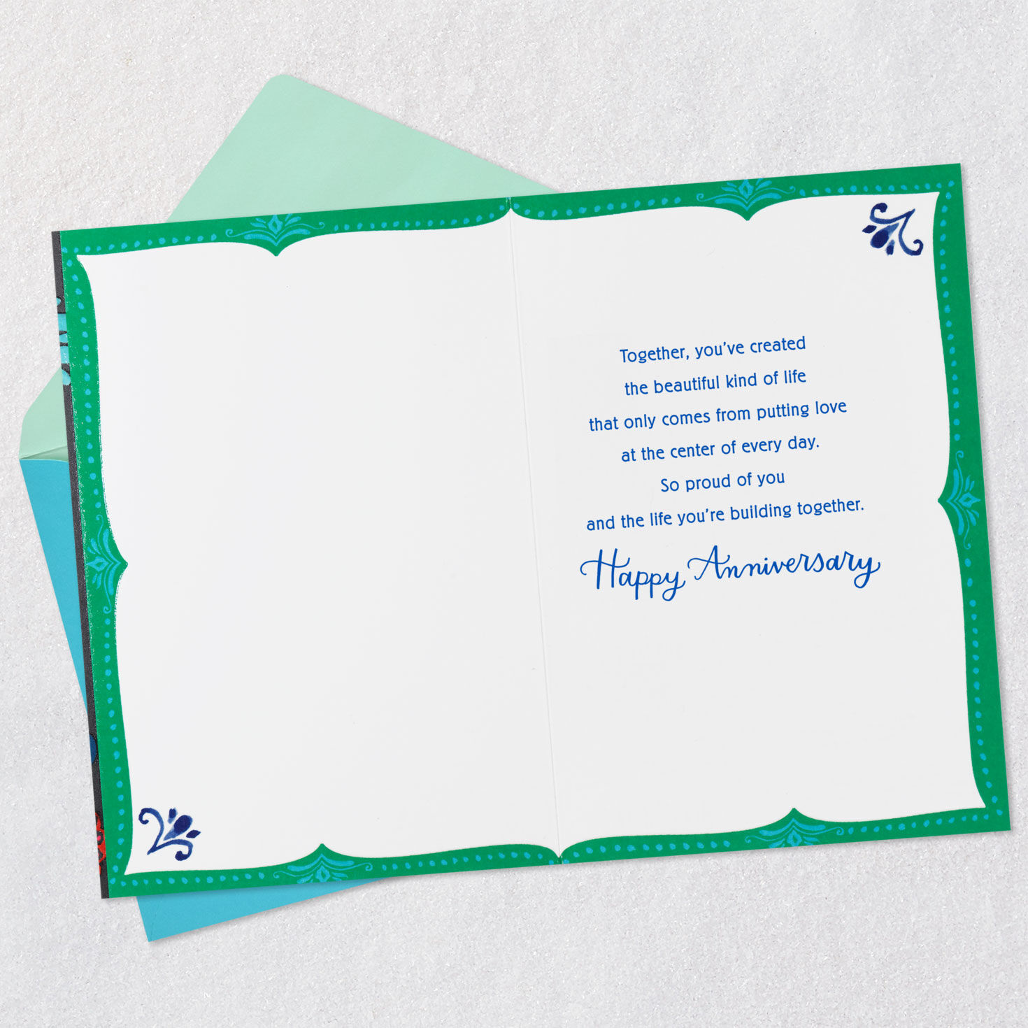 Putting Love at the Center Anniversary Card for Daughter and Son-in-Law, , large image number 3