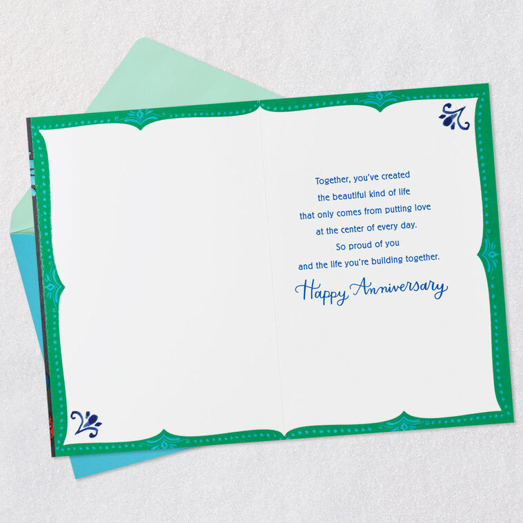 Putting Love at the Center Anniversary Card for Daughter and Son-in-Law, , large image number 3