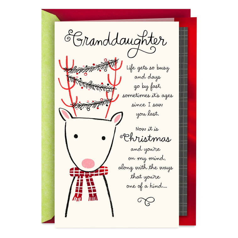 You Make Me So Proud Christmas Card for Granddaughter