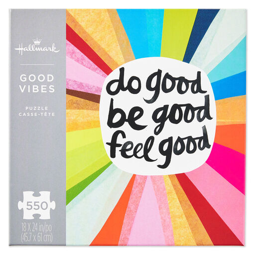 Good Vibes 550-Piece Jigsaw Puzzle, 