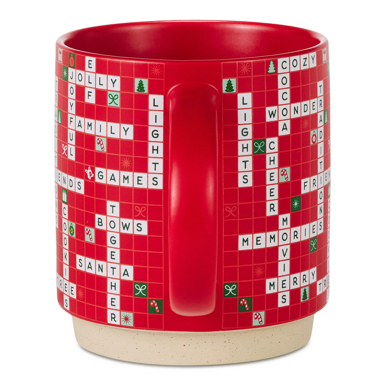 Holiday Words and Symbols Crossword Puzzle Mug side image number 4