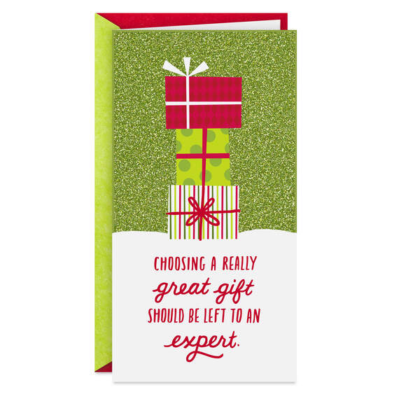 Merry Shopping Money Holder Christmas Card
