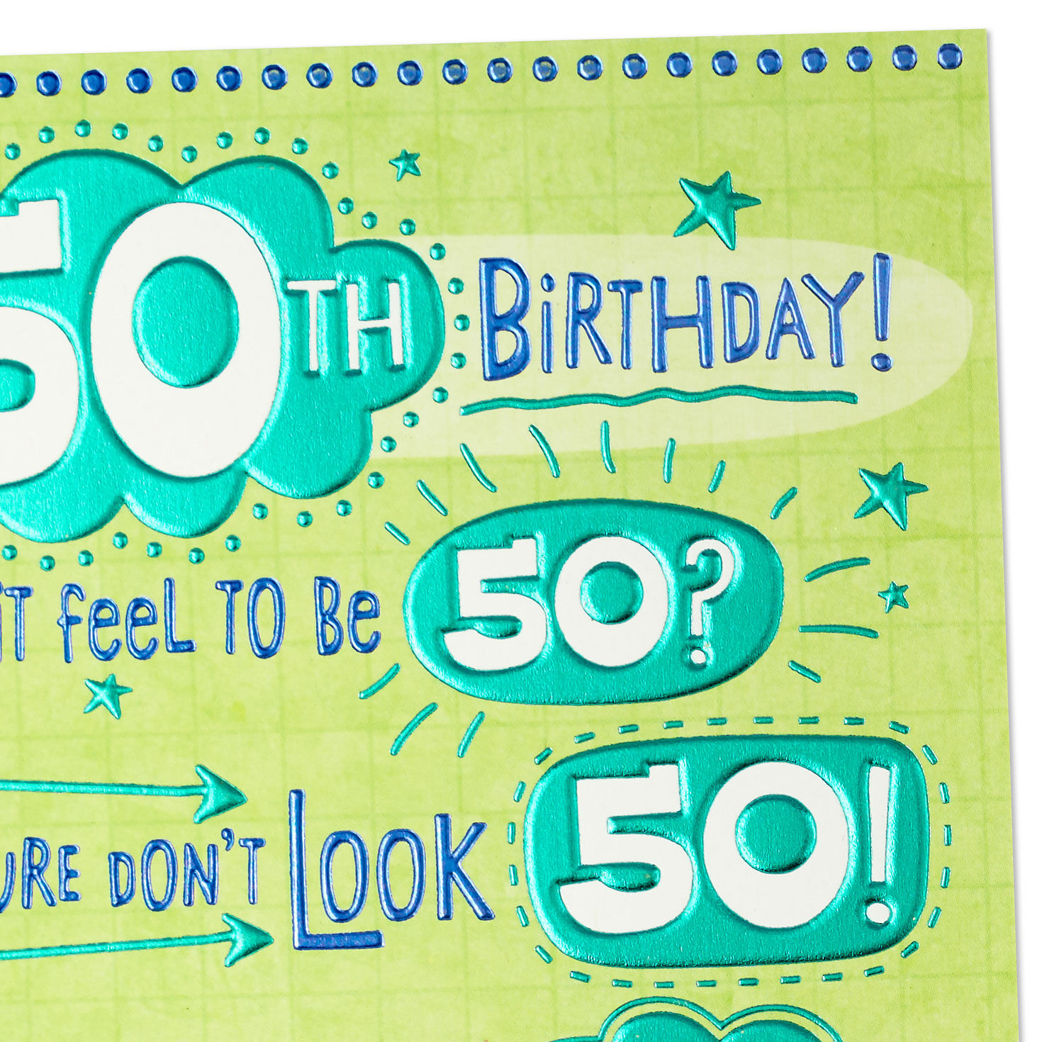 Can't Believe You're 50 Funny 50th Birthday Card, , large image number 4