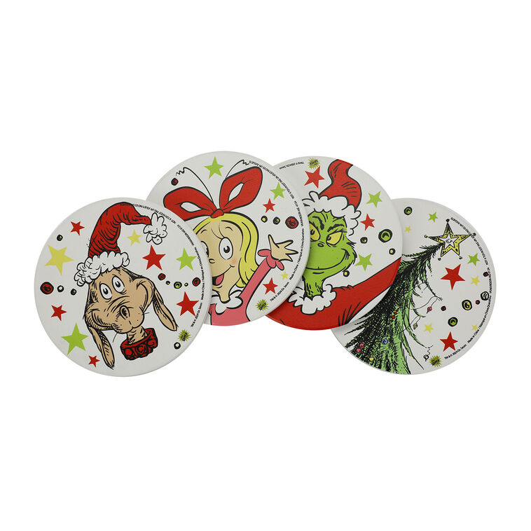 Dr. Seuss's "How the Grinch Stole Christmas!" Coasters, Set of 4