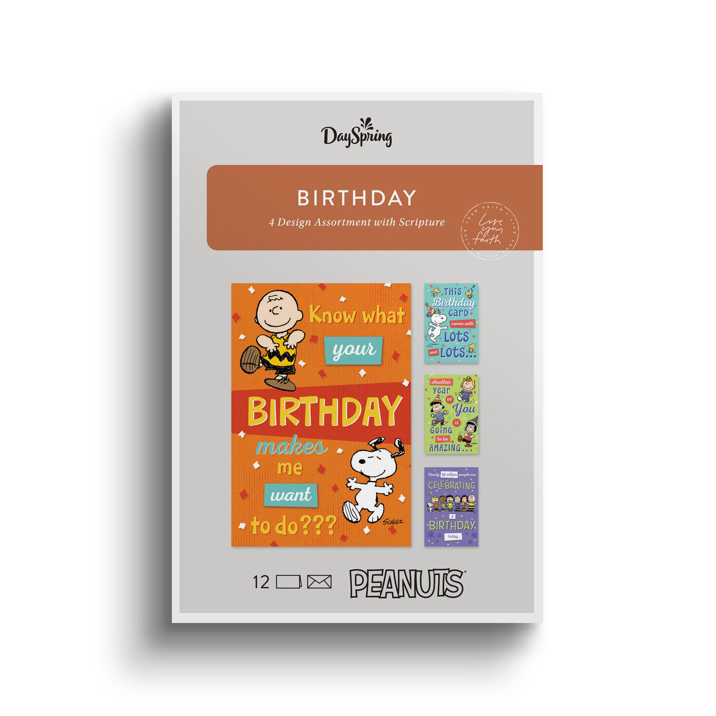 Peanuts Happy DaySpring Birthday Cards Assortment package front image number 2