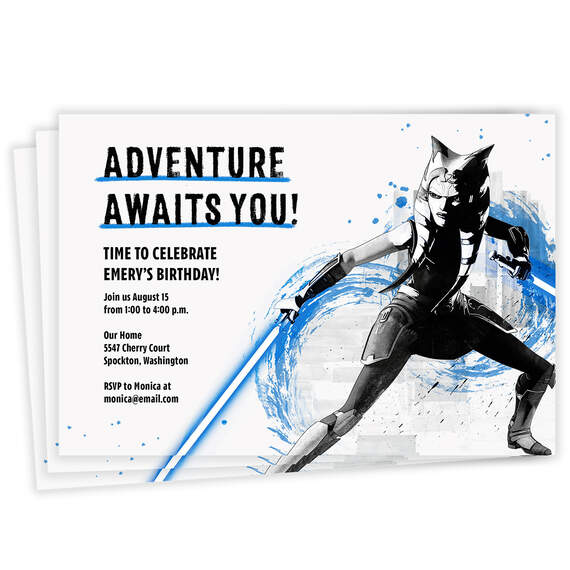 Star Wars: Ahsoka™ Adventure Birthday Invitation