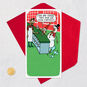 Coffee Elf and Melted Snowman Funny Christmas Card Card Front with Envelope and Gold Seal image number 6