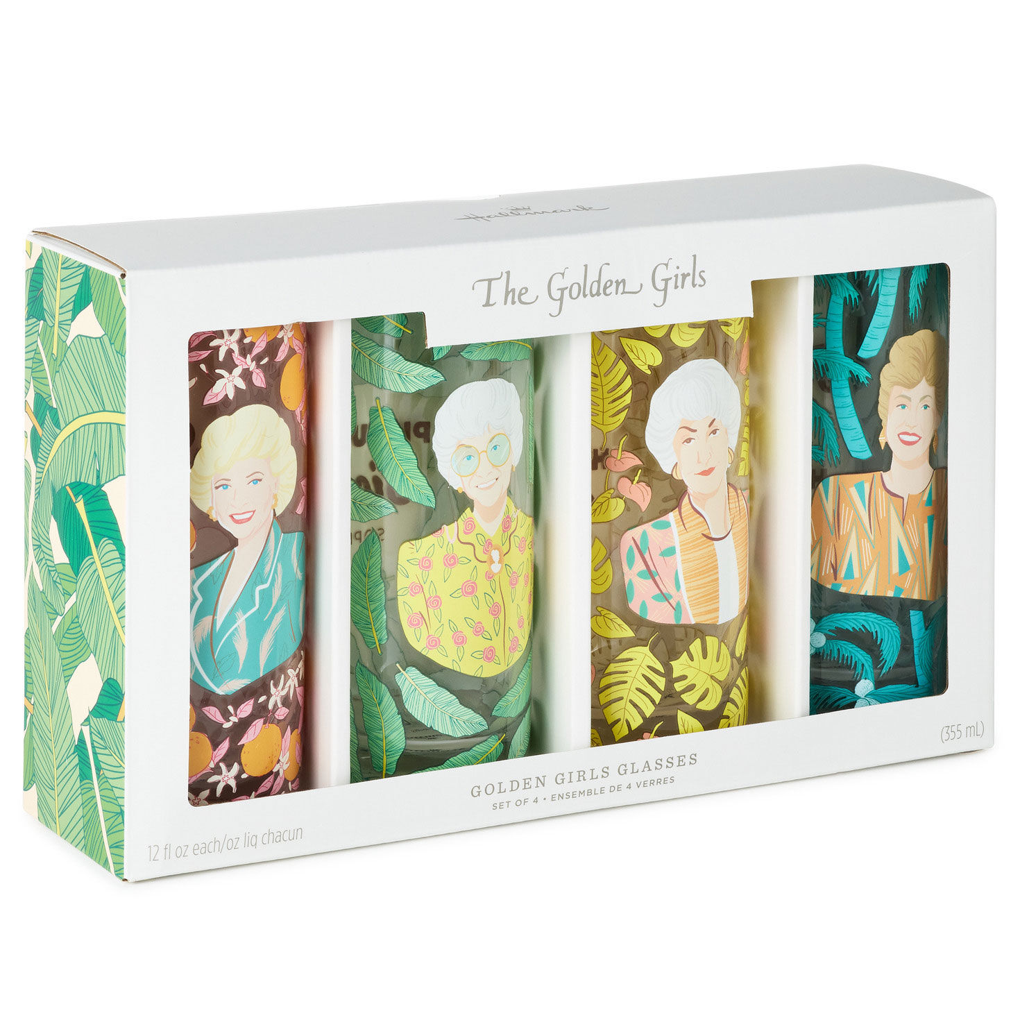 The Golden Girls Cameos and Quotes Drinking Glasses package front image number 4