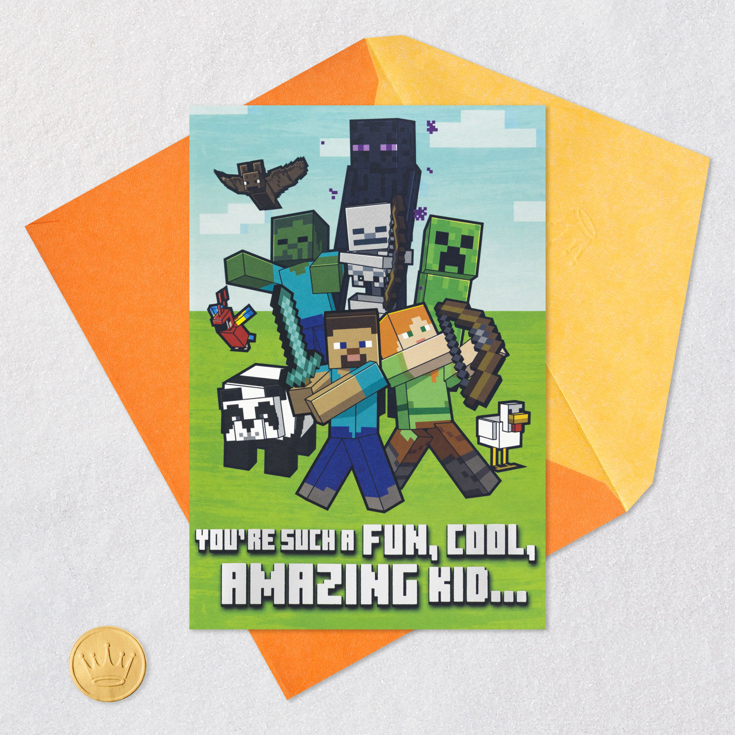 Minecraft You're Such a Cool Kid Pop-Up Birthday Card for only USD 5.99 | Hallmark