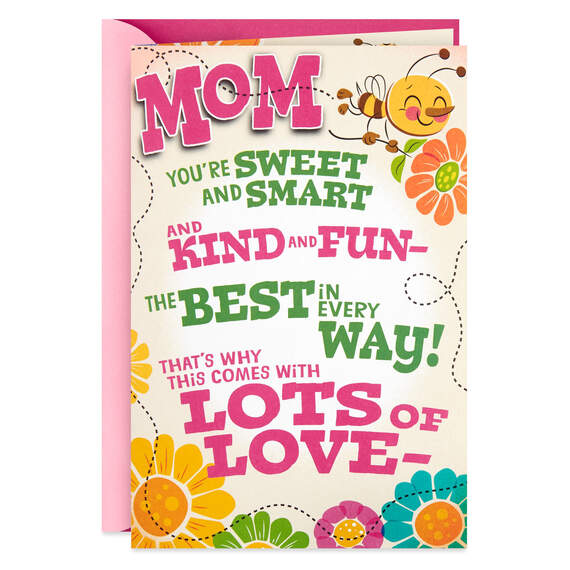 Bees and Flowers Pop Up Musical Mother's Day Card, , large image number 1