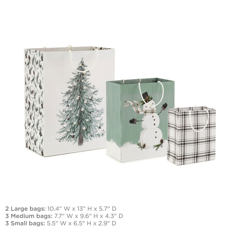 Through the Woods Assorted Holiday Gift Bags measurement image number 3
