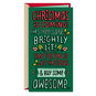 Red and Green Lettering Gift Card Holder Christmas Card Card Front image number 1