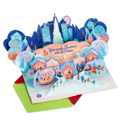Together Times, Happy Times Musical 3D Pop-Up Christmas Card, 
