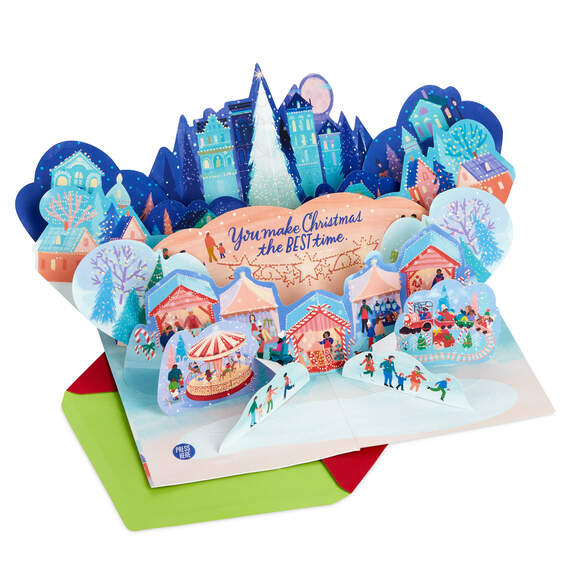 Together Times, Happy Times Musical 3D Pop-Up Christmas Card
