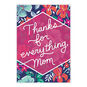Thanks Mom Floral Personalized Mother's Day Card front image number 2
