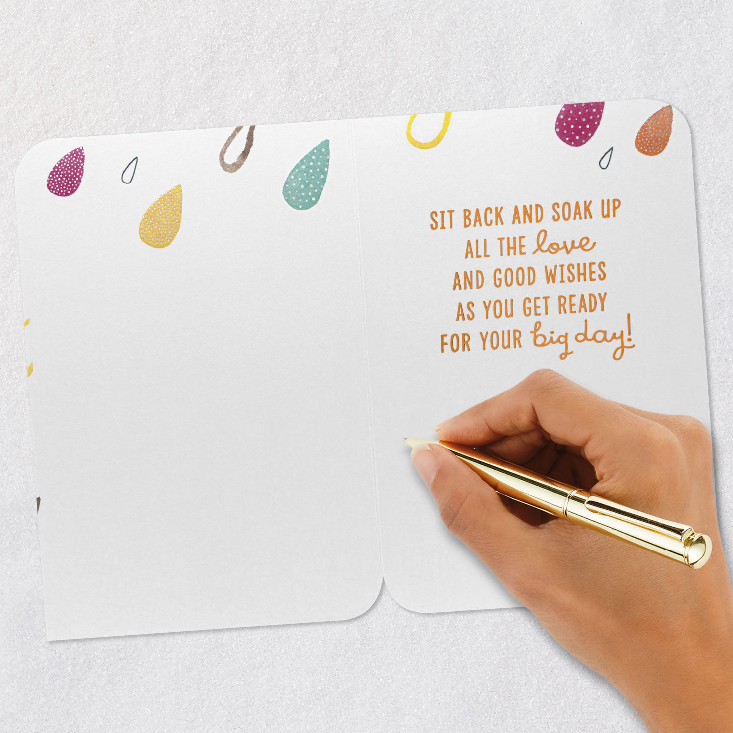 Downpour of Love and Good Wishes Wedding Shower Card, , large image number 6