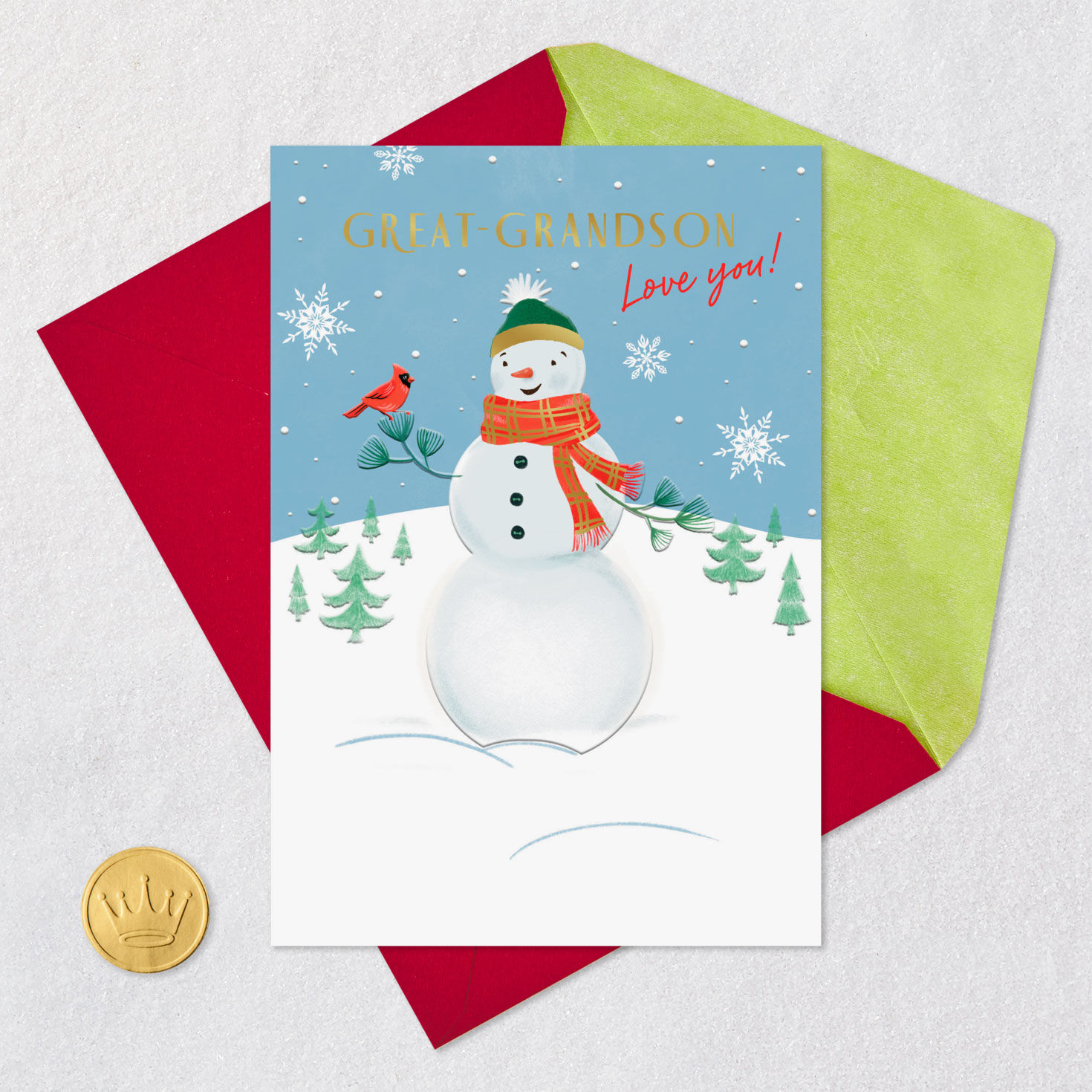 You're Always a Wonderful Reason to Smile Christmas Card for Great-Grandson for only USD 3.99 | Hallmark