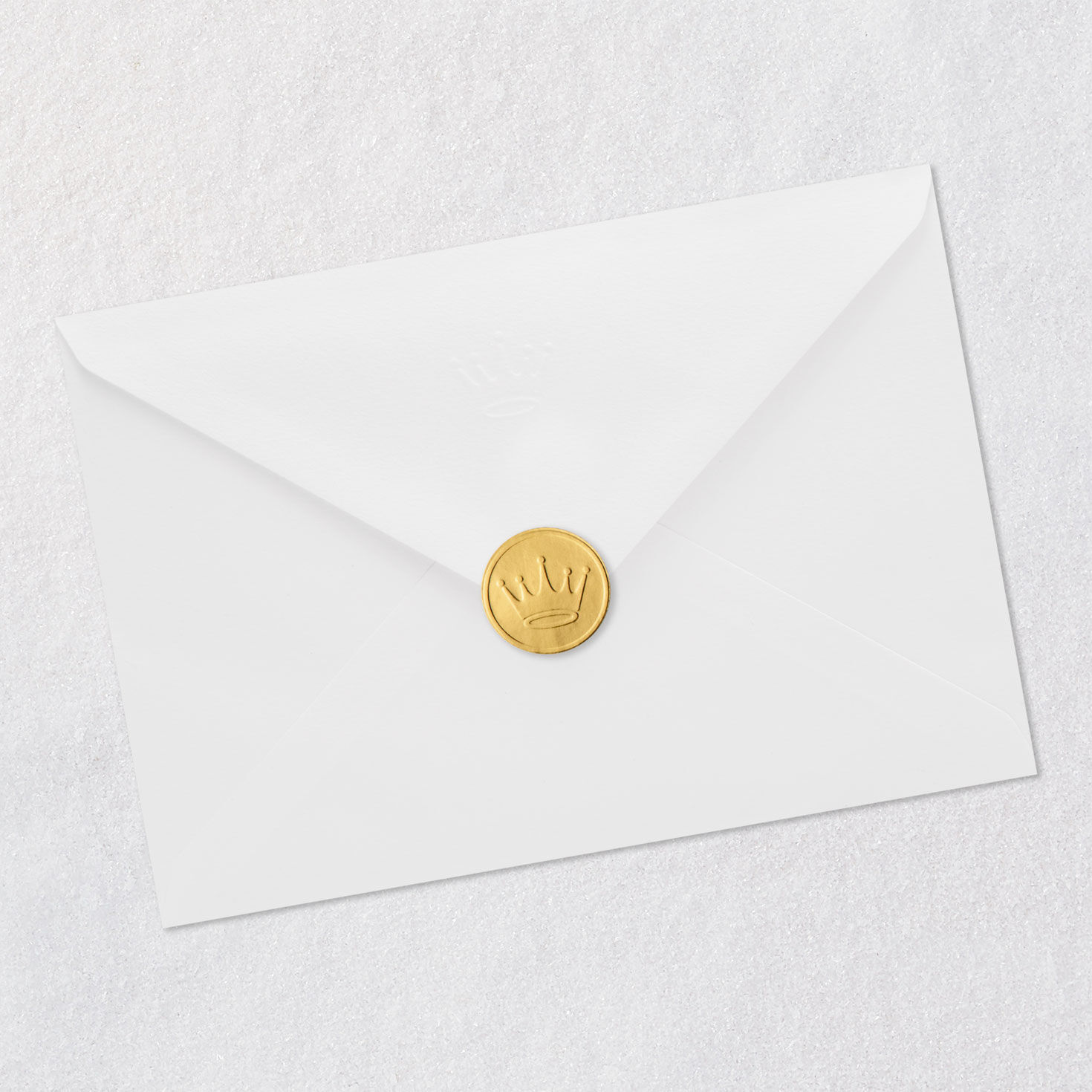 Modern Holiday Wreath Husband Christmas Card Envelope Back with Seal image number 9