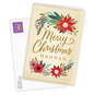 Merry Wishes Poinsettia Folded Christmas Photo Card, , large image number 2