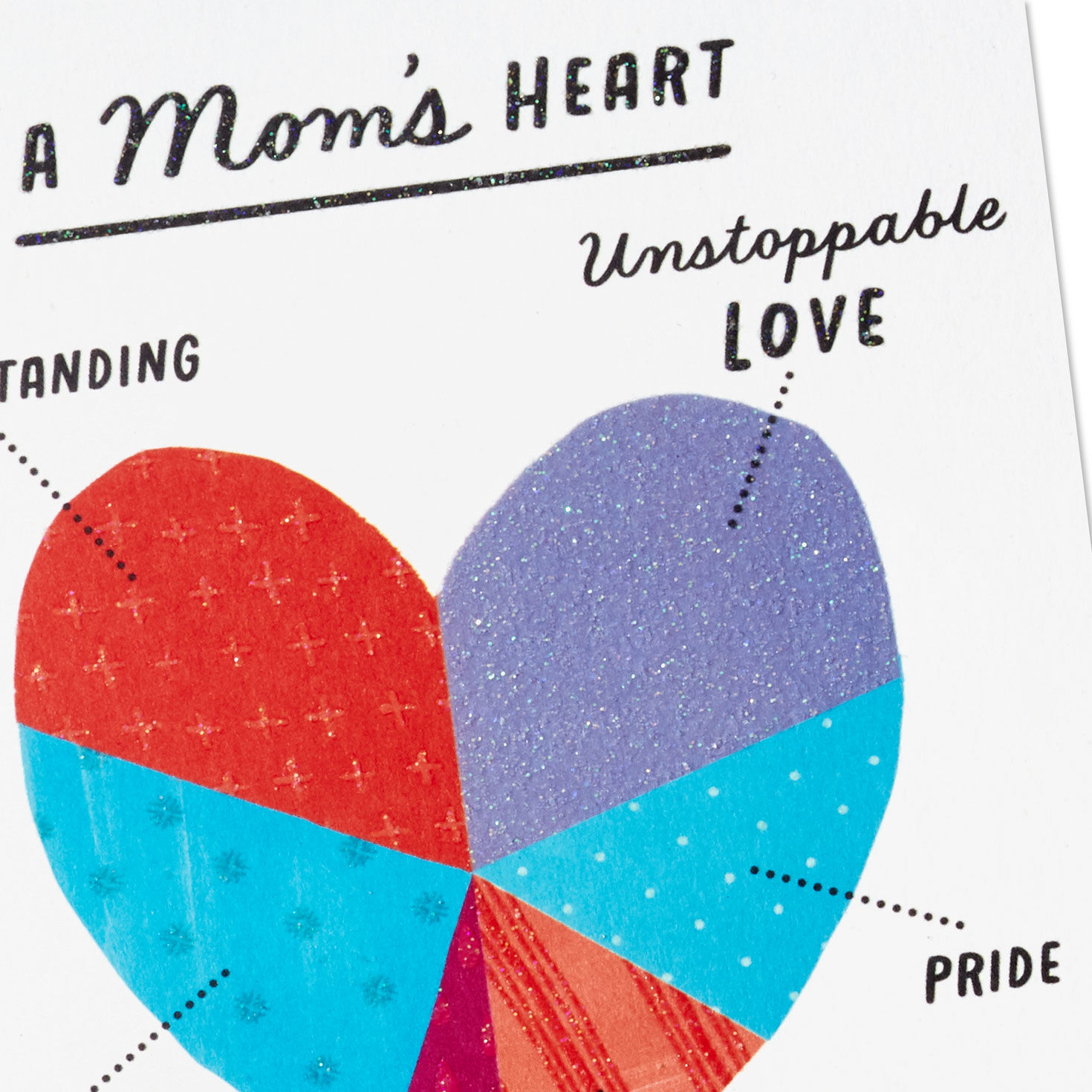 A Mom's Heart Pie Chart Mother's Day Cards, Pack of 6, , large image number 4