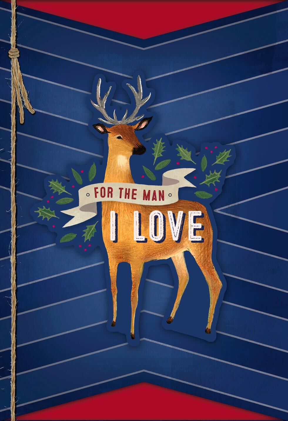Romantic Christmas Card for the Man You Love