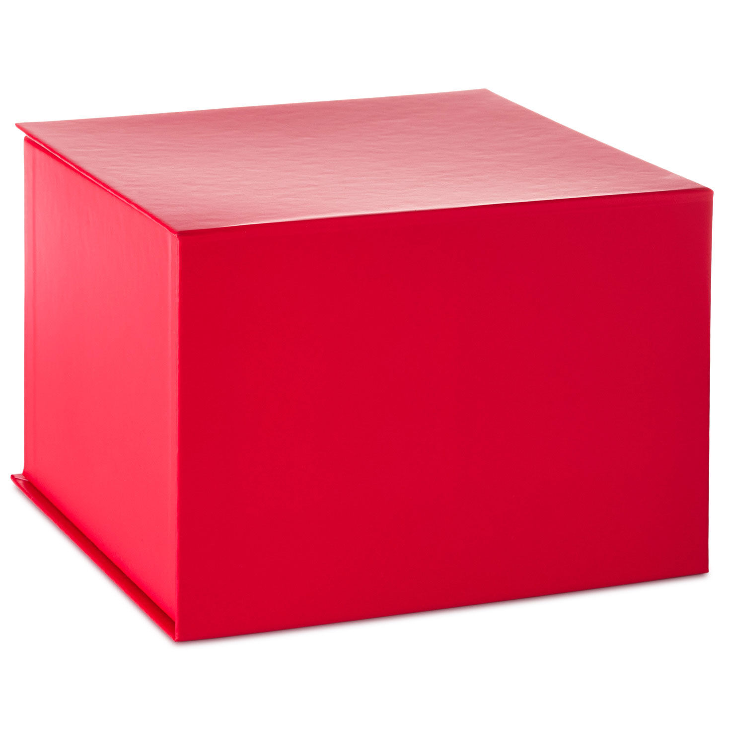 Solid Red Large Square Gift Box  image number 6