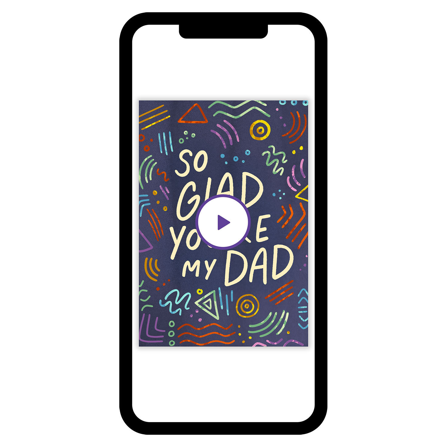 Glad You’re My Dad Father's Day eCard