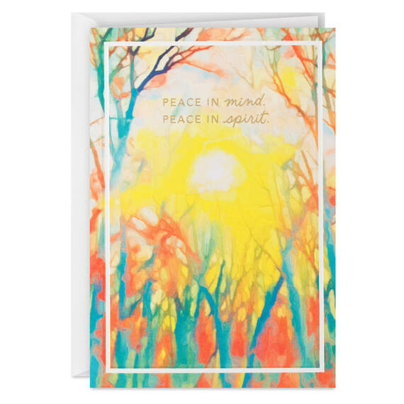 ArtLifting Peace in Mind and Spirit Encouragement Card