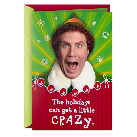 Elf™ Crazy Holidays Christmas Card With Sound, , large