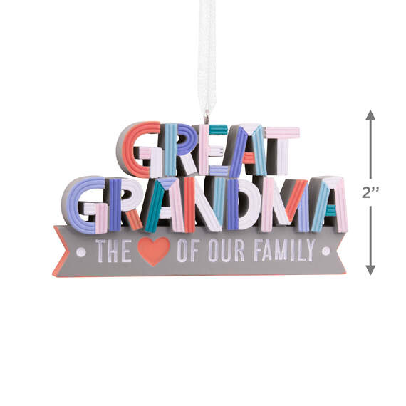 Great Grandma Heart of the Family Hallmark Ornament, , large image number 3