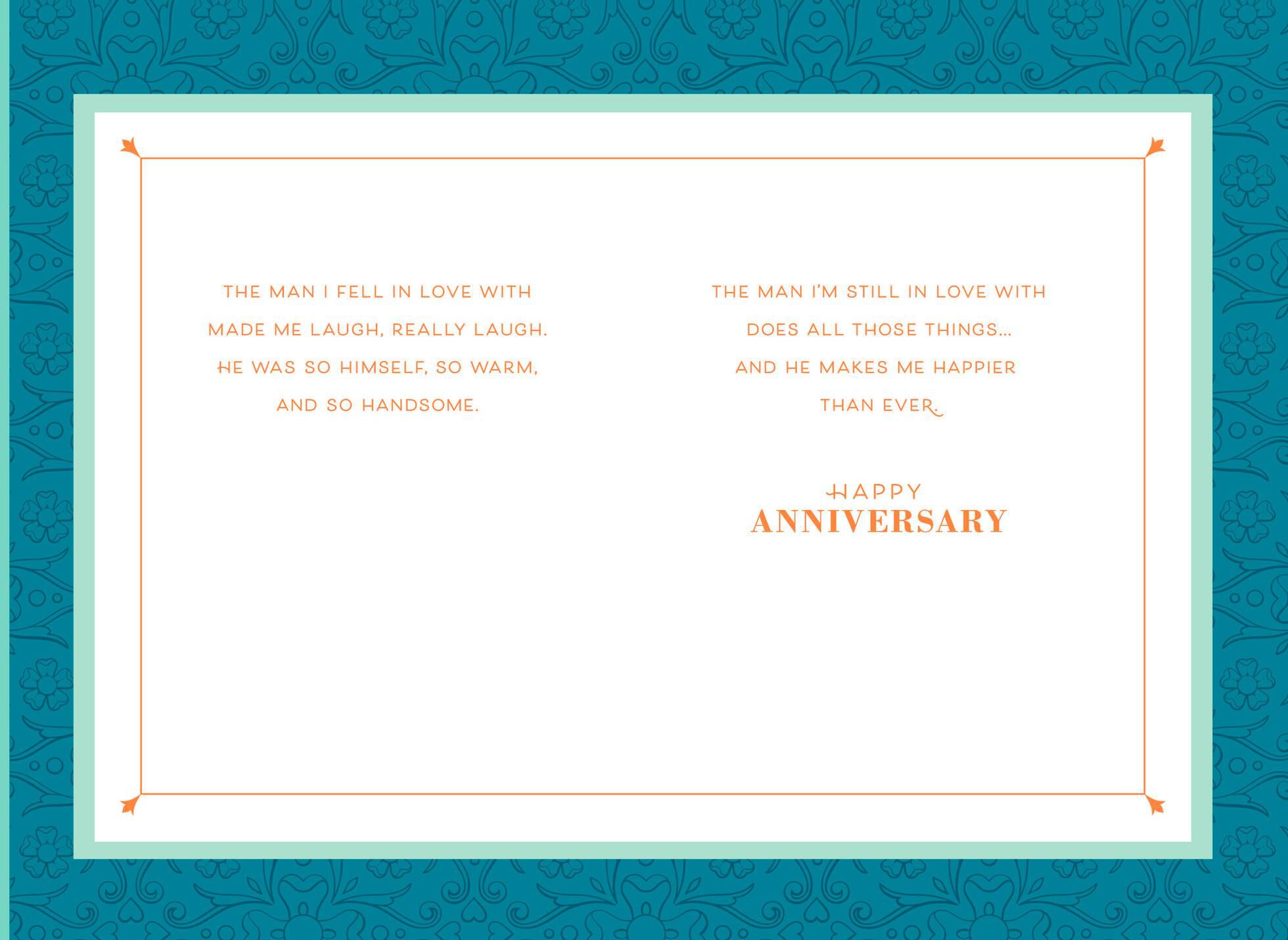 Lovebirds Anniversary Card for Husband